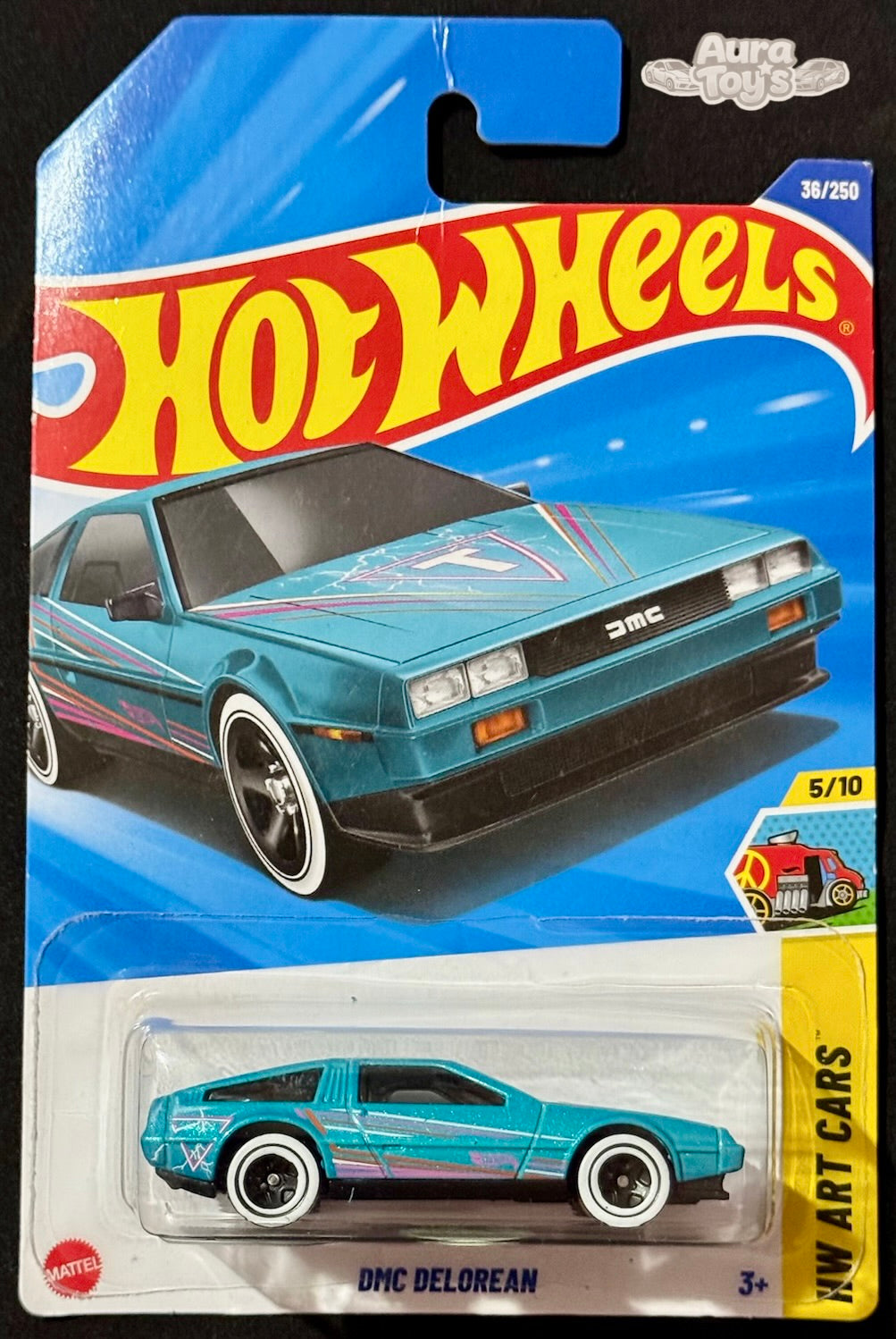 Hot Wheels – DMC DeLorean | HW Art Cars (Azul)