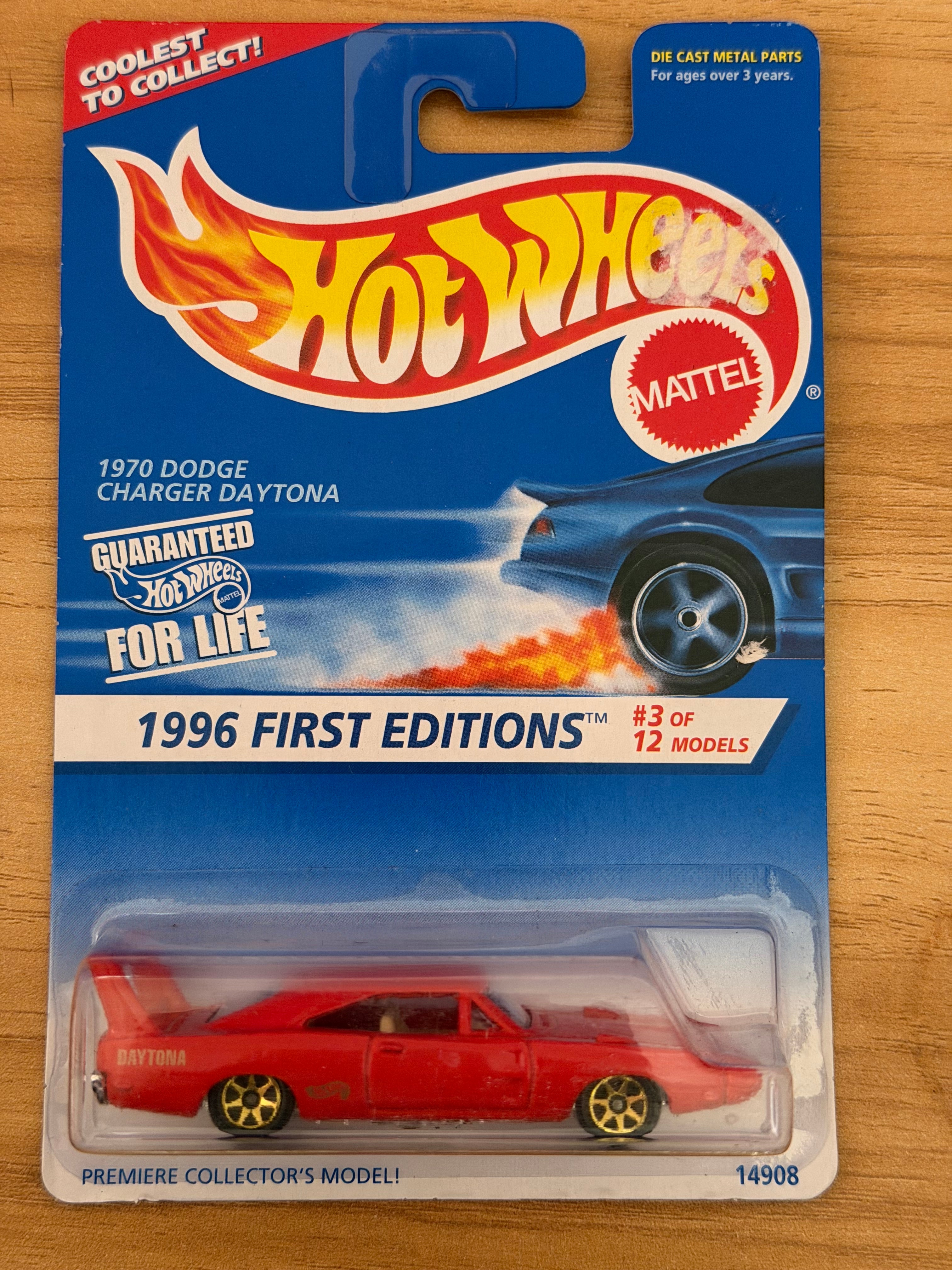 Hot Wheels – Dodge Charger Daytona 1970 (Rojo) | First Editions 1996