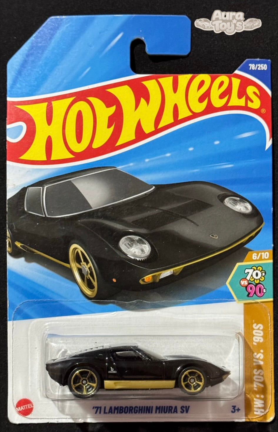 Hot Wheels – ’71 Lamborghini Miura SV (Negro) | Mainline 2025