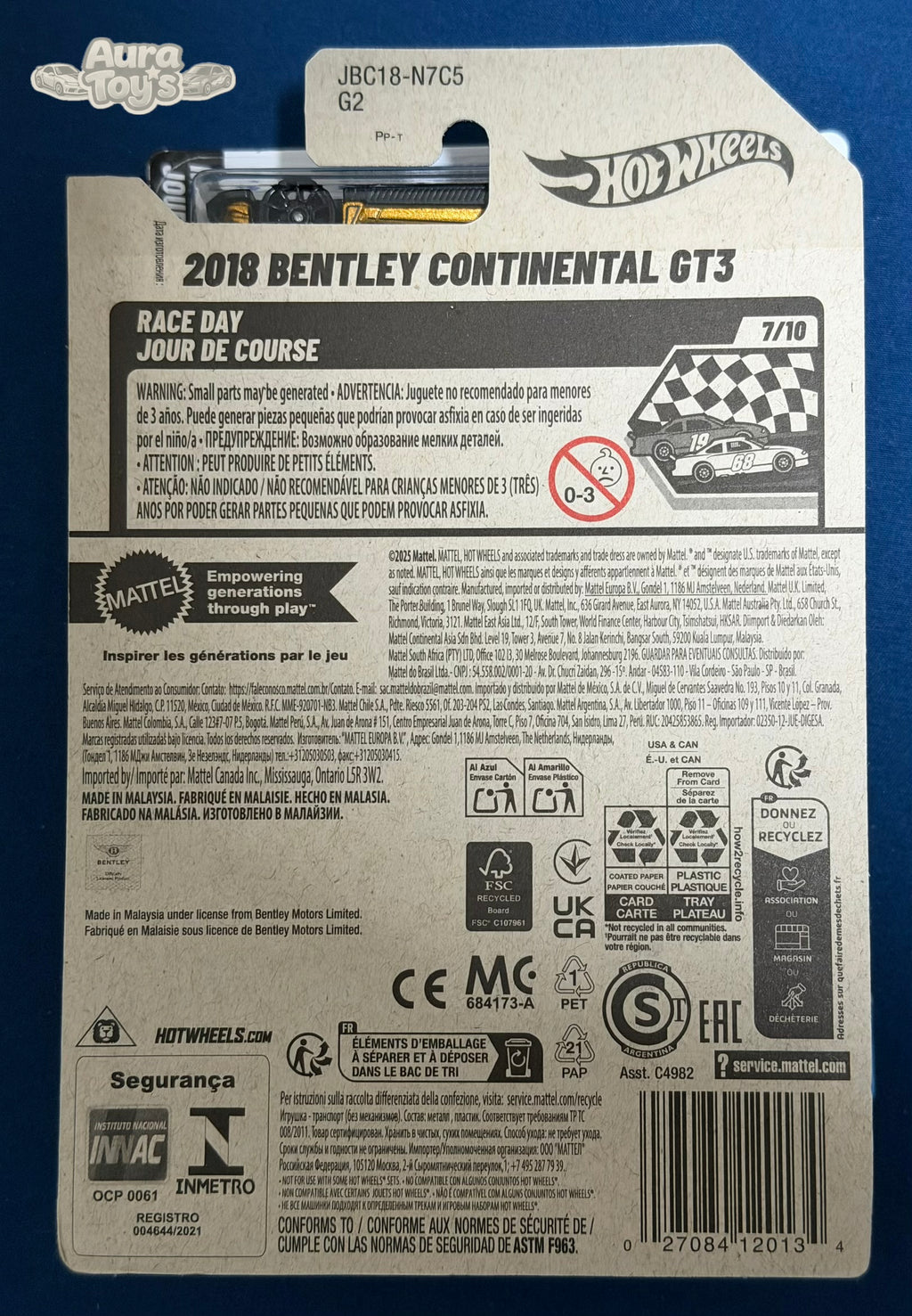 2018 BENTLEY CONTINENTAL GT3