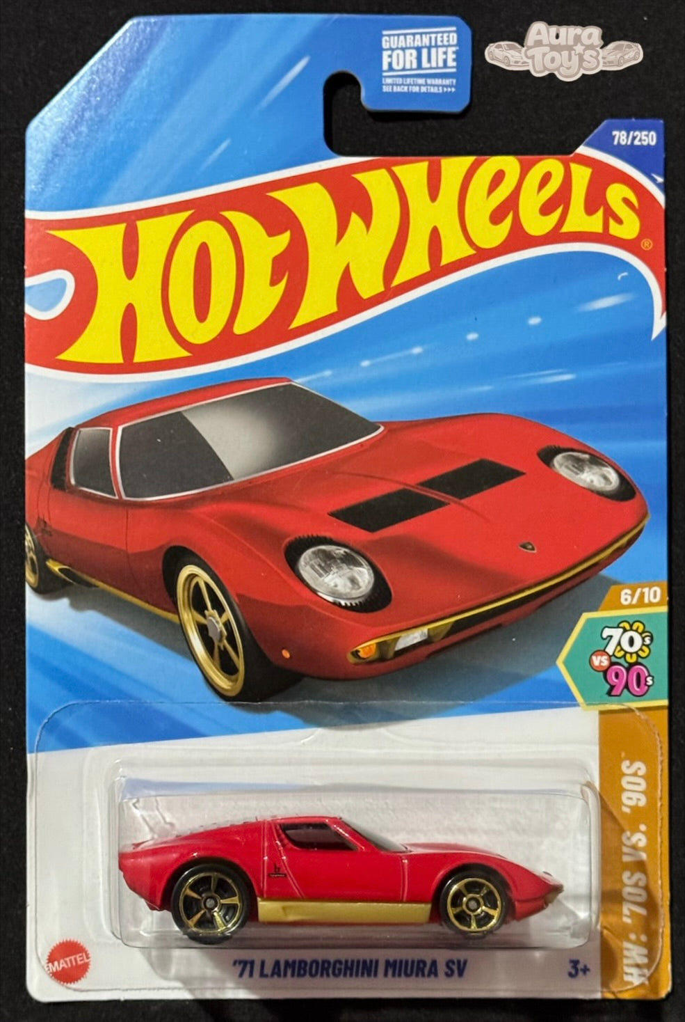 Hot Wheels – ’71 Lamborghini Miura SV (Rojo) | Mainline 2025