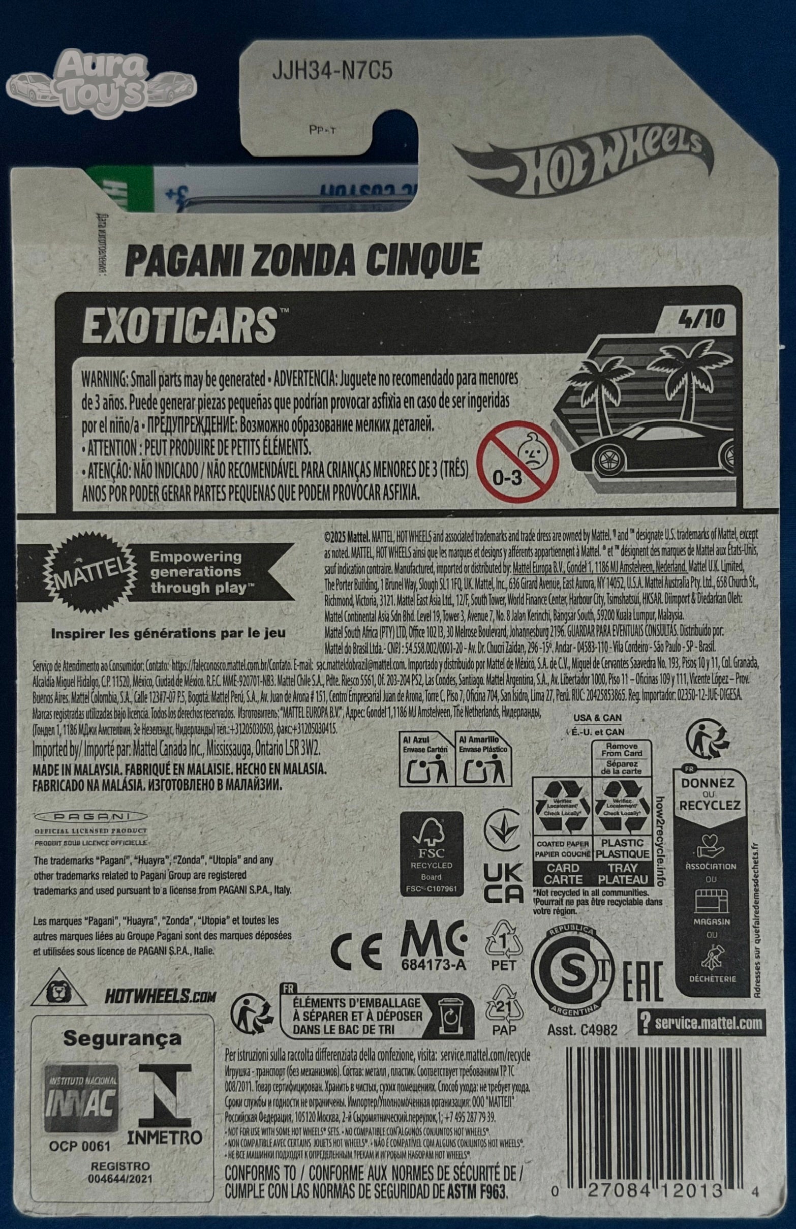 Hot Wheels – Pagani Zonda Cinque Toon