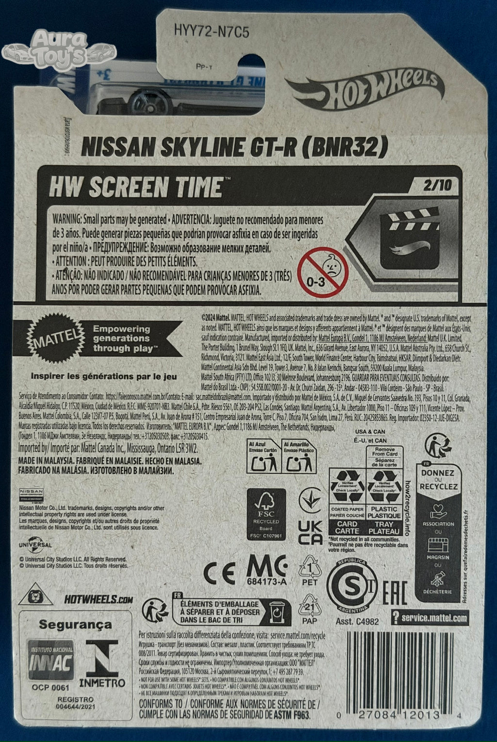 Hot Wheels – Nissan Skyline GT-R (R32) | Fast & Furious